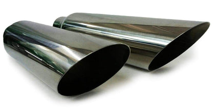 1987-2002 Chevrolet Silverado/C/K 1500 and 2500 Dual 2.5'' Mandrel-Bent Pipe with Angle Cut Tips and Single Chamber Muffler Exhaust Kit
