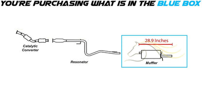 2005-2010 Chevrolet Cobalt 2.2L | 2007-2010 Pontiac G5 2.2L | 2006 Pontiac Pursuit 2.2L Exhaust Muffler