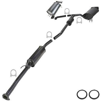 Northeastern Exhaust | Stainless Steel Resonator and Muffler Assembly Exhaust System Kit Compatible for Acura TL 2009-2014 3.5L | Free Clamps and Gaskets | Automotive Replacement Part