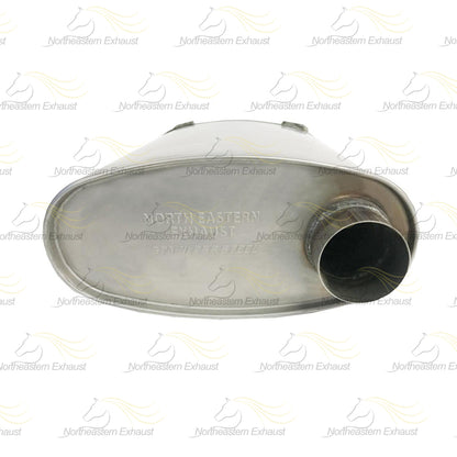 Northeastern Exhaust | Stainless Steel Exhaust Muffler Compatible for 2000-2005 Chevrolet Impala 3.4L, 3.8L | 2000-2005 Chevrolet Monte Carlo 3.4L | Free Clamp and Hangers Included