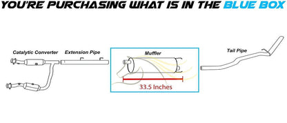 2006-2008 Dodge Ram 1500 3.7L 4.7L Exhaust Muffler
