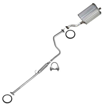 Northeastern Exhaust | Stainless Steel Resonator and Muffler Exhaust System Kit Compatible for Honda Civic 1996-2000 1.6L | Free Gaskets and Clamp Included | Automotive Replacement Part