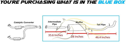Exhaust Pipe, Muffler and Tail Pipe for 2001-2006 GMC Yukon XL 1500/Yukon/Chevrolet Suburban/Avalanche