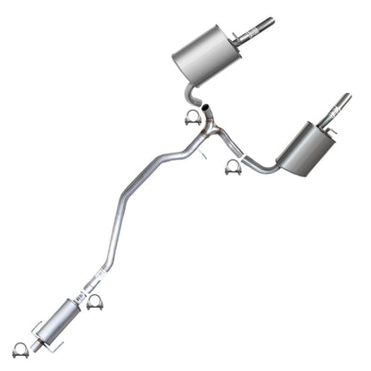 2006-2011 Mercury Milan 3.0L Exhaust Resonator Pipe, Intermediate Pipe, and Pair of Muffler