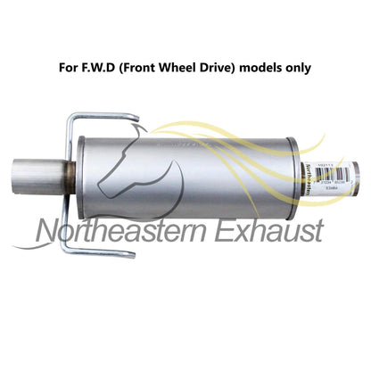 2006-2011 Mercury Milan 3.0L Exhaust Resonator Pipe, Intermediate Pipe, and Pair of Muffler