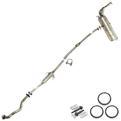 Northeastern Exhaust | Stainless Steel Front Pipe Resonator Muffler Exhaust System Kit Compatible for Toyota RAV4 2001-2003 2.0L | Free Gaskets and Spring Bolt Kit Included | Automotive Replacement Part