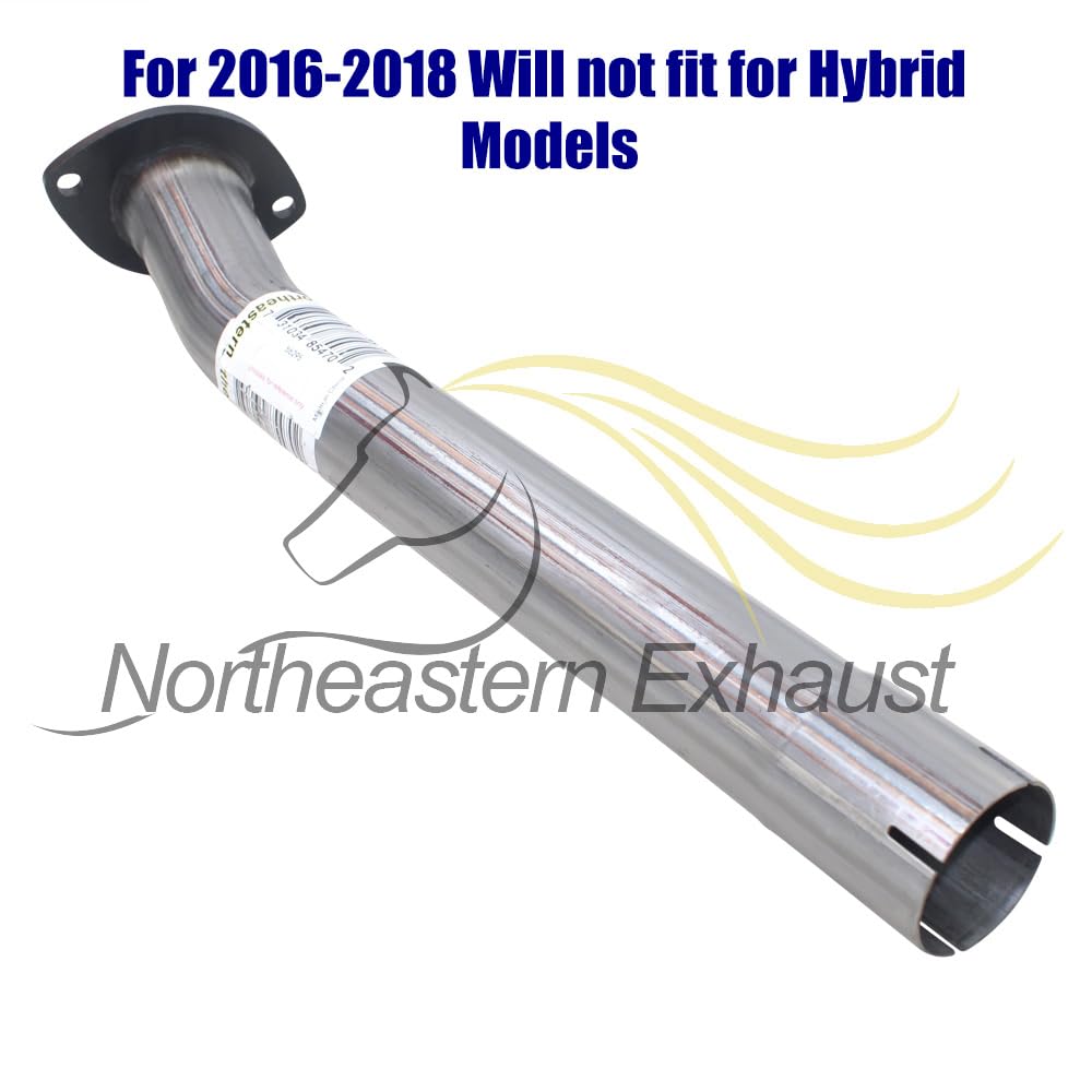 Northeastern Exhaust | Stainless Steel Direct Fit Exhaust Center Muffler Compatible for 2013-2018 Toyota RAV4 2.5L | Free Gaskets and Clamps and Spring Bolt Kit Included | Automotive Replacement Part