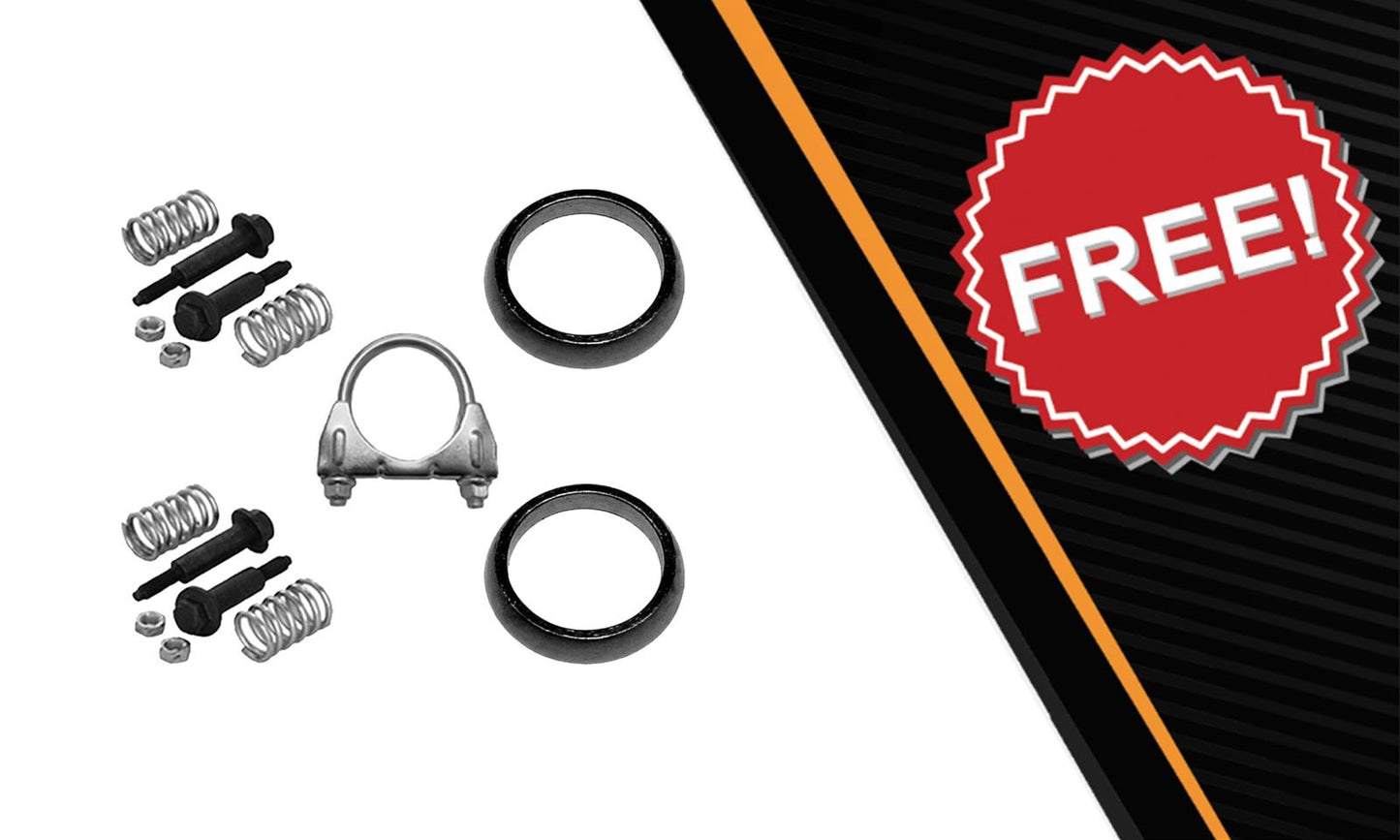 Northeastern Exhaust | Stainless Steel Direct Fit Exhaust Center Muffler Compatible for 2013-2018 Toyota RAV4 2.5L | Free Gaskets and Clamps and Spring Bolt Kit Included | Automotive Replacement Part