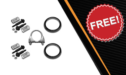 Northeastern Exhaust | Stainless Steel Direct Fit Exhaust Center Muffler Compatible for 2013-2018 Toyota RAV4 2.5L | Free Gaskets and Clamps and Spring Bolt Kit Included | Automotive Replacement Part
