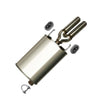 Northeastern Exhaust | Stainless Steel Exhaust Rear Muffler with Dual Tailpipe Compatible for Buick Regal 1997-2004 3.8L | Free Hangers and Clamp Included | Automotive Replacement Part