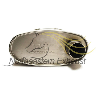 Northeastern Exhaust | Stainless Steel Exhaust Rear Muffler with Dual Tailpipe Compatible for Buick Regal 1997-2004 3.8L | Free Hangers and Clamp Included | Automotive Replacement Part