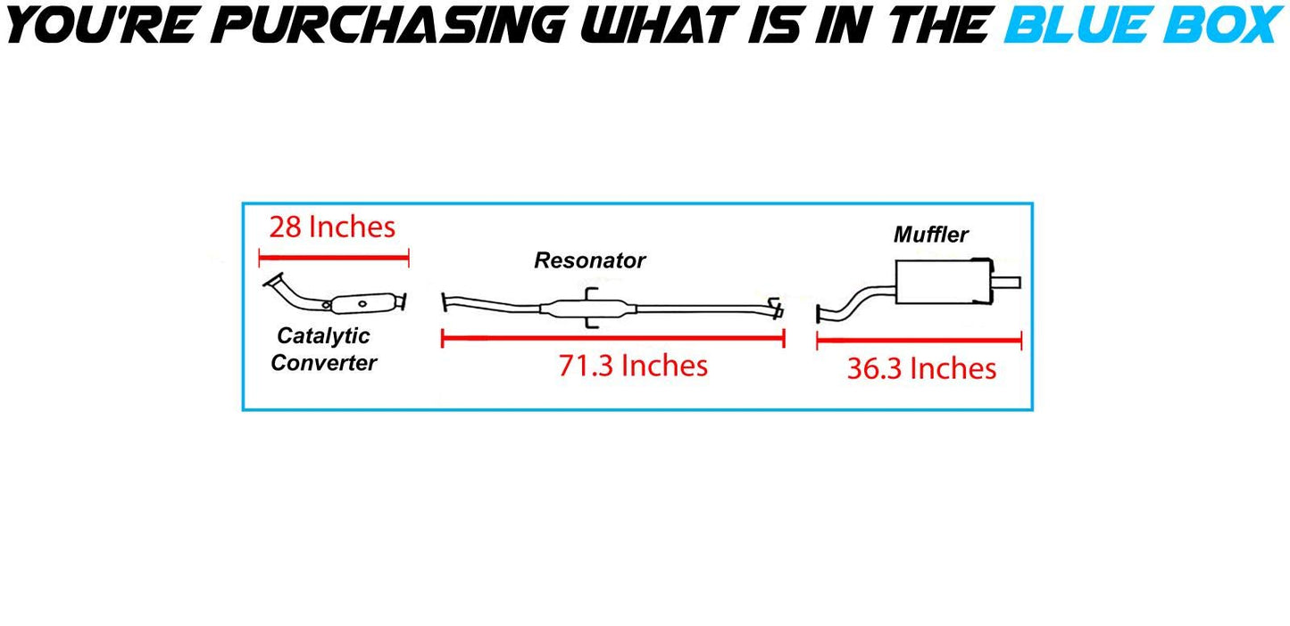 2005-2006 Honda CR-V 2.4L Catalytic, Resonator and Muffler Exhaust
