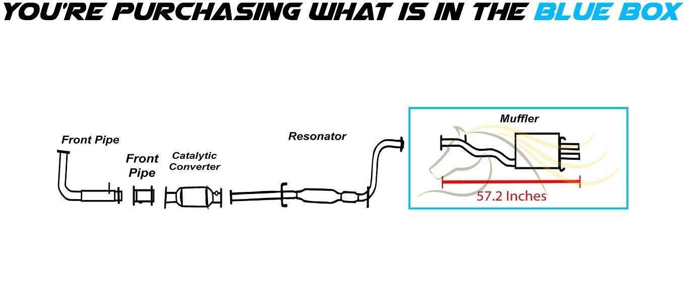 1994-1997 Honda Accord | 1997 Acura CL 2.2L | 1998-1999 CL 2.3L Exhaust Rear Muffler