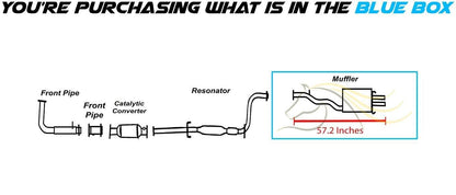 1994-1997 Honda Accord | 1997 Acura CL 2.2L | 1998-1999 CL 2.3L Exhaust Rear Muffler