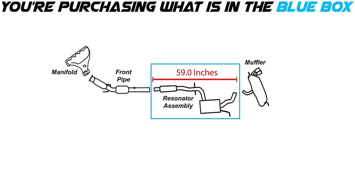 2006-2009 Volkswagen Rabbit and 2010-2014 Golf 2.5L Resonator Pipe