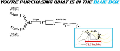 2005-2006 Infiniti G35 3.5L Exhaust Muffler