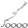 2010-2011 Kia Soul 2.0L Exhaust Front Pipe, Resonator and Muffler