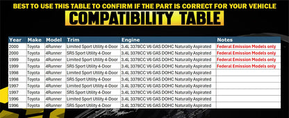 Northeastern Exhaust | Stainless Steel Exhaust Muffler Compatible for 1996-2000 Toyota 4Runner 3.4L | Free Gaskets, Hangers, and Bolts & Nuts Included | Automotive Replacement Part