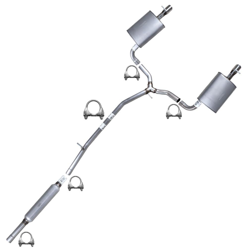 2011-2015 Ford Explorer 2.0L and 2011-2015 Ford Explorer 3.5L Exhaust Resonator, Intermediate Pipe and Mufflers