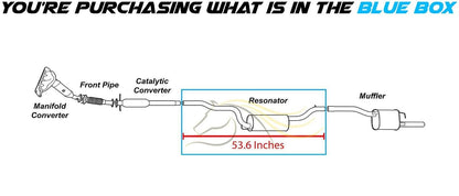 2005-2007 Ford Focus 2.0L | 2003-2007 Focus 2.3L Exhaust Resonator Pipe