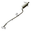 Northeastern Exhaust | Stainless Steel Resonator Pipe & Rear Muffler Exhaust System Kit Compatible for Subaru Impreza 1999-2001 2.2L | Free Gaskets and Spring Bolt Kit Included | Automotive Replacement Part
