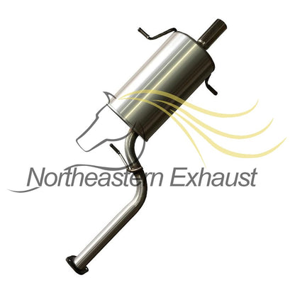 Northeastern Exhaust | Stainless Steel Resonator Pipe & Rear Muffler Exhaust System Kit Compatible for Subaru Impreza 1999-2001 2.2L | Free Gaskets and Spring Bolt Kit Included | Automotive Replacement Part