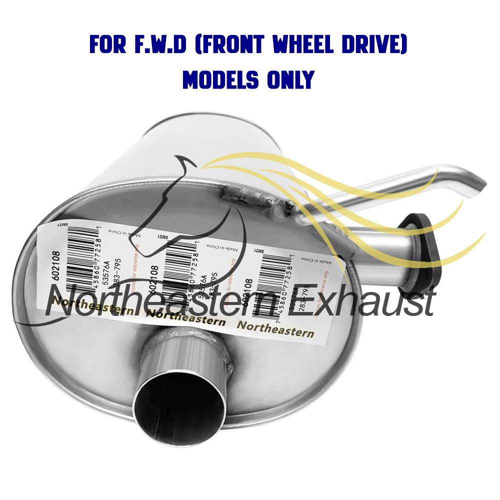 2004-2010 Toyota Sienna 3.3L 3.5L Exhaust Muffler and Tail Pipe