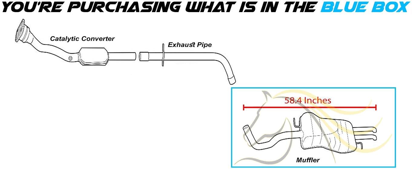 Northeastern Exhaust | Stainless Steel Rear Exhaust Muffler Compatible for 1999-2005 Volkswagen Jetta 1.9L | 1999-2004 Volkswagen Jetta 2.8L | 2000-2005 Volkswagen Jetta 1.8 | Sleeve & Hanger Included