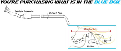 Northeastern Exhaust | Stainless Steel Rear Exhaust Muffler Compatible for 1999-2005 Volkswagen Jetta 1.9L | 1999-2004 Volkswagen Jetta 2.8L | 2000-2005 Volkswagen Jetta 1.8 | Sleeve & Hanger Included