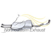 Rear Exhaust Muffler for 1999-2005 Volkswagen Jetta 1.9L | 1999-2004 Volkswagen Jetta 2.8L | 2000-2005 Volkswagen Jetta 1.8L