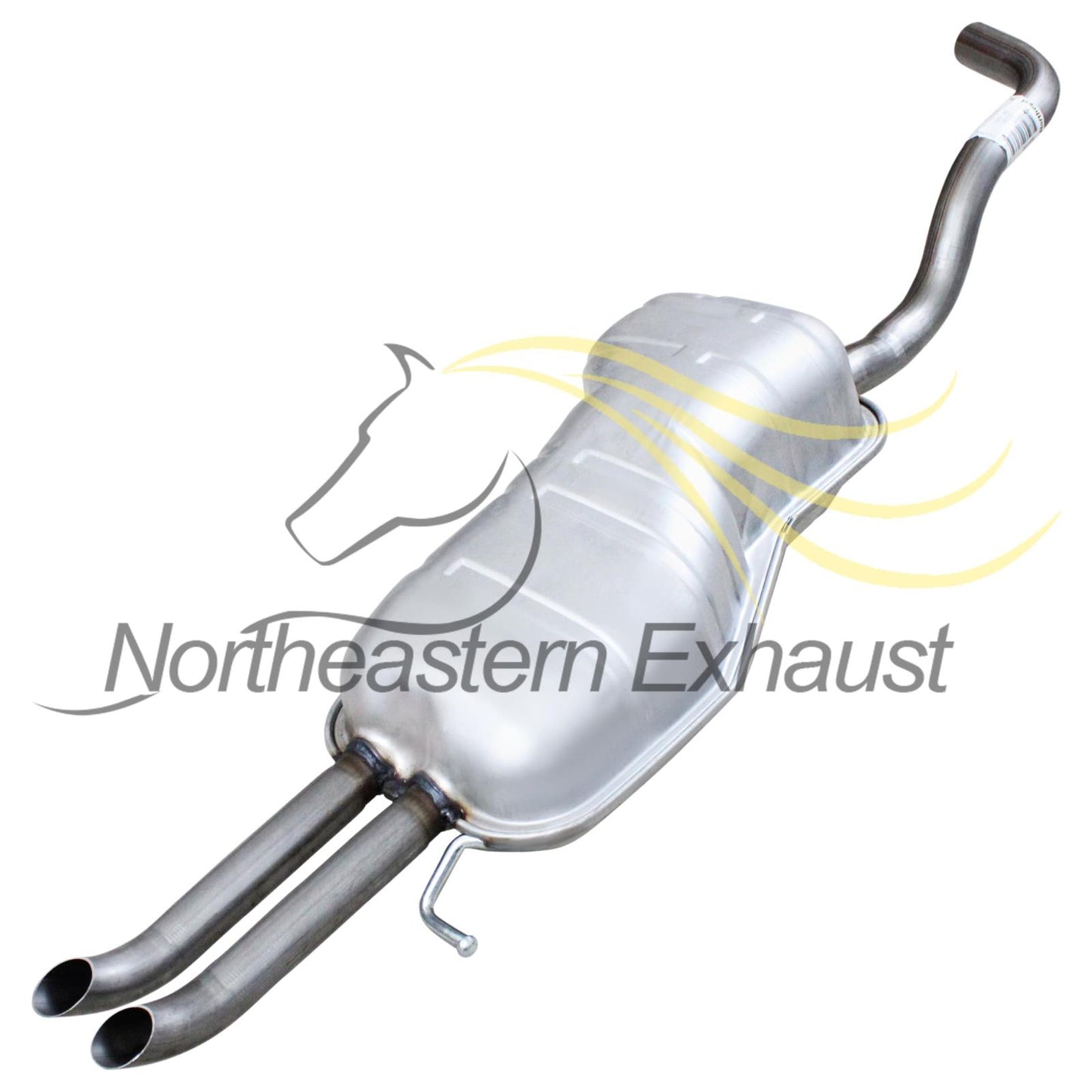 Northeastern Exhaust | Stainless Steel Rear Exhaust Muffler Compatible for 1999-2005 Volkswagen Jetta 1.9L | 1999-2004 Volkswagen Jetta 2.8L | 2000-2005 Volkswagen Jetta 1.8 | Sleeve & Hanger Included