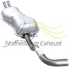Rear Exhaust Muffler for 1999-2005 Volkswagen Jetta 1.9L | 1999-2004 Volkswagen Jetta 2.8L | 2000-2005 Volkswagen Jetta 1.8L
