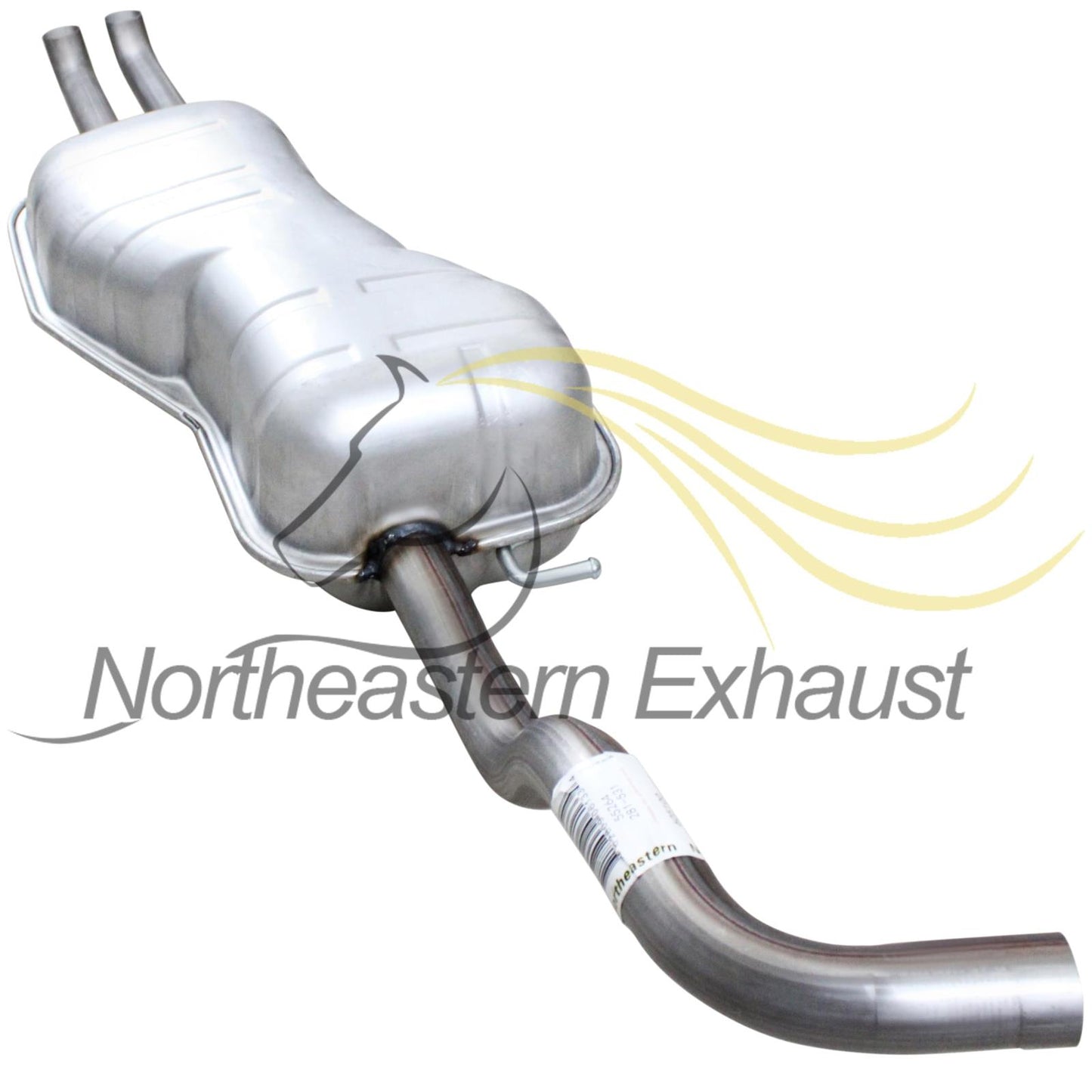 Northeastern Exhaust | Stainless Steel Rear Exhaust Muffler Compatible for 1999-2005 Volkswagen Jetta 1.9L | 1999-2004 Volkswagen Jetta 2.8L | 2000-2005 Volkswagen Jetta 1.8 | Sleeve & Hanger Included