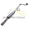 2006-2009 Mitsubishi Eclipse 2.4L Exhaust Pipe, Resonator and Muffler