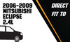 2006-2009 Mitsubishi Eclipse 2.4L Exhaust Pipe, Resonator and Muffler