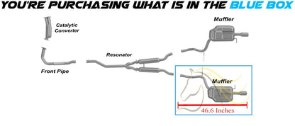 2005-2009 Audi A4 Quattro 2.0L/3.2L Exhaust Muffler Assembly | Driver-side
