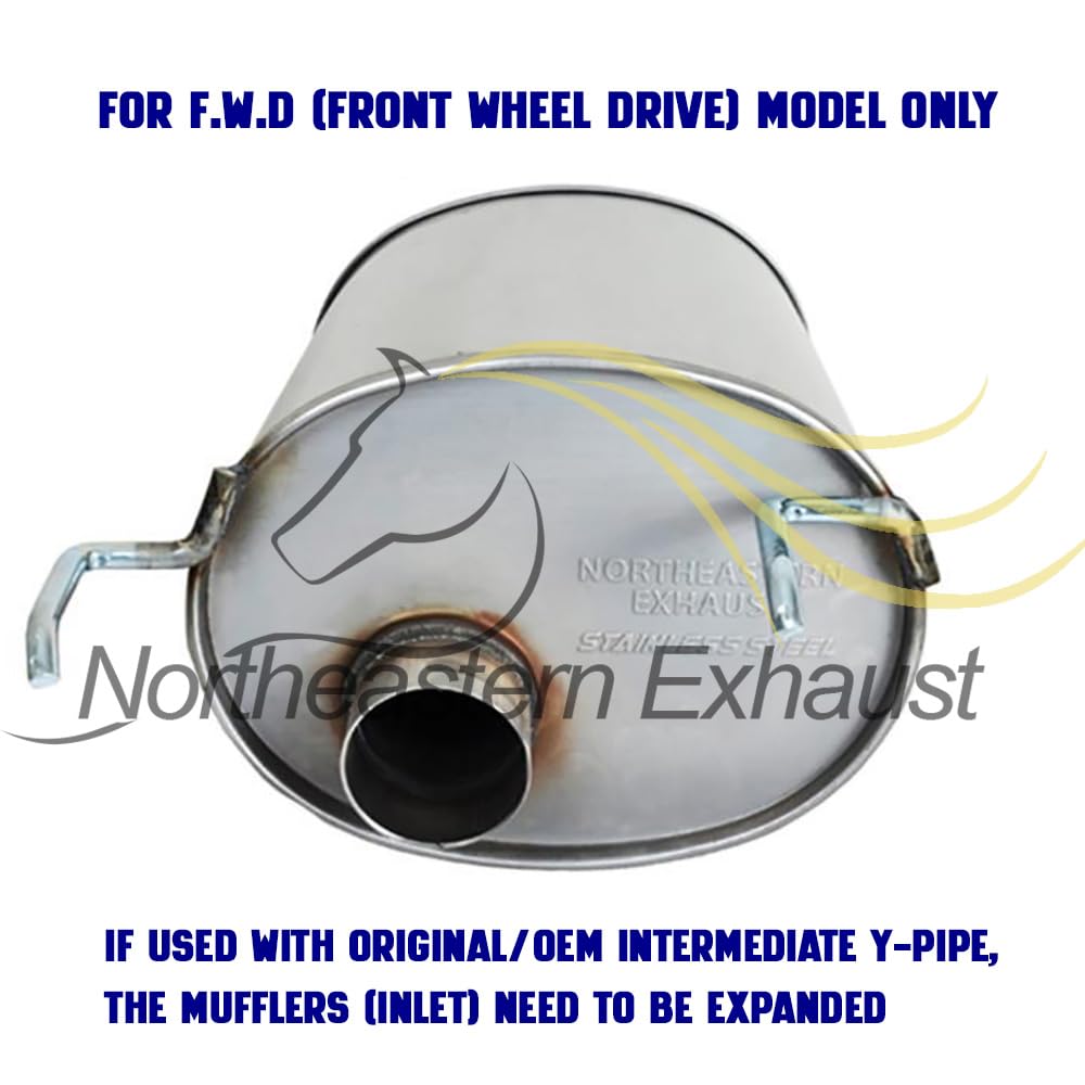 1997-2002 Pontiac Grand Prix 3.8L Exhaust Driver-Side Muffler with Hangers