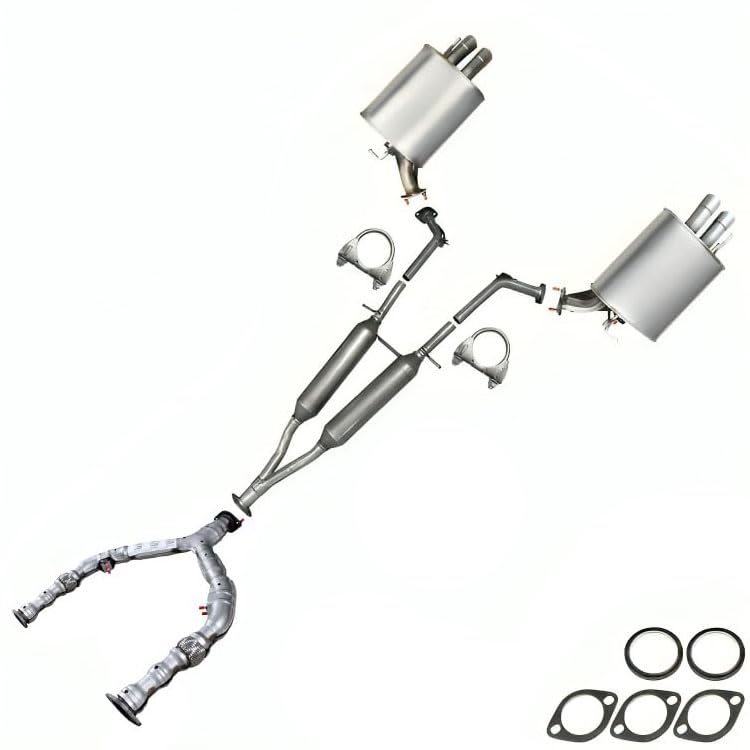 2009-2010 Infiniti M35 3.5L Exhaust Y-Pipe, Resonator Pipe and Mufflers