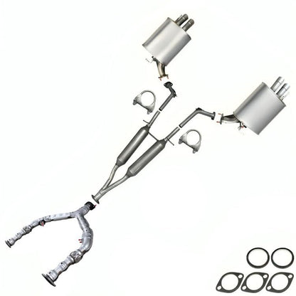 2009-2010 Infiniti M35 3.5L Exhaust Y-Pipe, Resonator Pipe and Mufflers