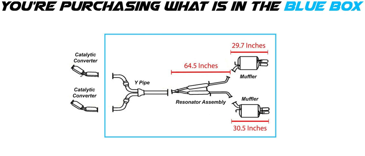 2009-2010 Infiniti M35 3.5L Exhaust Y-Pipe, Resonator Pipe and Mufflers