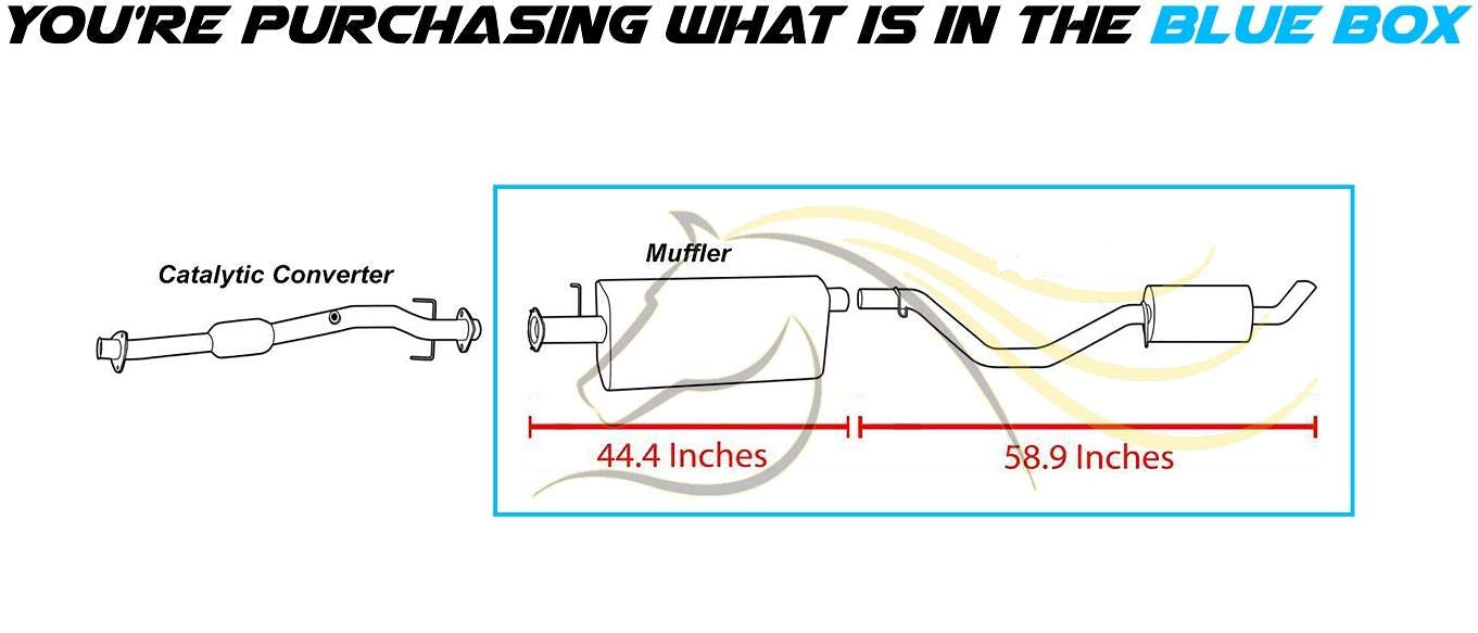 2003-2005 GMC Envoy XUV and Isuzu Ascender 4.2L 5.3L Exhaust Mufflers