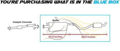 2003-2005 GMC Envoy XUV and Isuzu Ascender 4.2L 5.3L Exhaust Mufflers