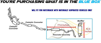 Northeastern Exhaust | Stainless Steel Exhaust Resonator, Muffler Compatible for Subaru Impreza 2008-2011 2.5L Hatchback | Automotive Replacement Part - Includes Gaskets, Clamp, and Spring Bolt Kit