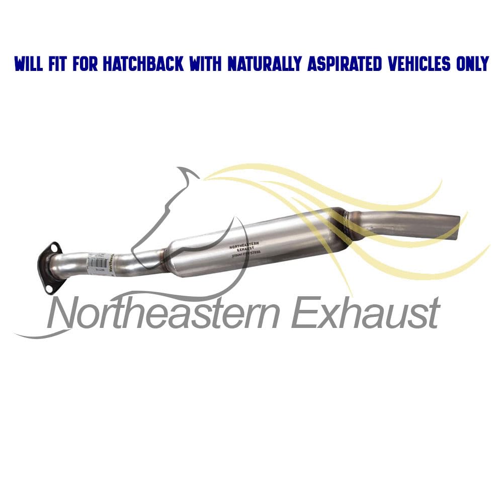 Northeastern Exhaust | Stainless Steel Exhaust Resonator, Muffler Compatible for Subaru Impreza 2008-2011 2.5L Hatchback | Automotive Replacement Part - Includes Gaskets, Clamp, and Spring Bolt Kit