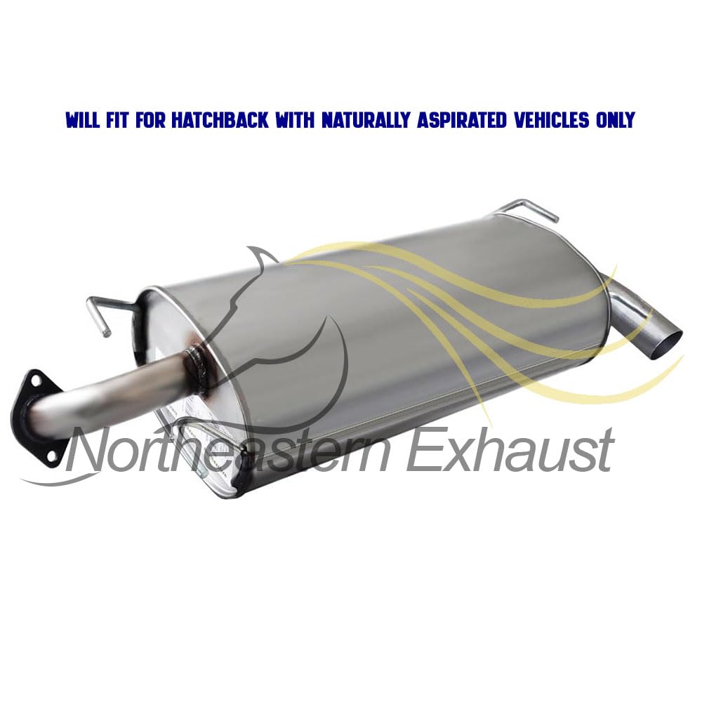 Northeastern Exhaust | Stainless Steel Exhaust Resonator, Muffler Compatible for Subaru Impreza 2008-2011 2.5L Hatchback | Automotive Replacement Part - Includes Gaskets, Clamp, and Spring Bolt Kit