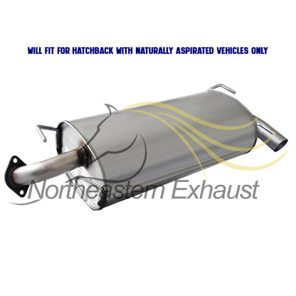 Northeastern Exhaust | Stainless Steel Exhaust Resonator, Muffler Compatible for Subaru Impreza 2008-2011 2.5L Hatchback | Automotive Replacement Part - Includes Gaskets, Clamp, and Spring Bolt Kit