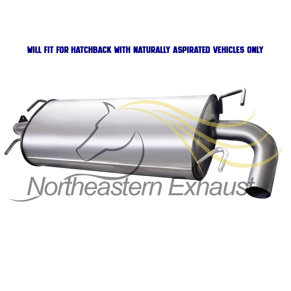 Northeastern Exhaust | Stainless Steel Exhaust Resonator, Muffler Compatible for Subaru Impreza 2008-2011 2.5L Hatchback | Automotive Replacement Part - Includes Gaskets, Clamp, and Spring Bolt Kit