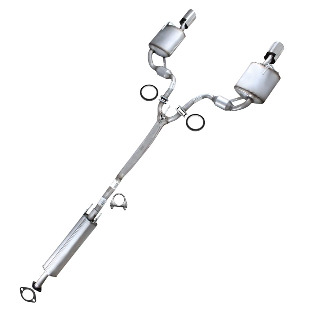 Northeastern Exhaust | Stainless Steel Exhaust Resonator and Muffler Exhaust System Kit Compatible for Nissan Maxima 2009-2014 & 2016-2019 3.5L | Free Gasket and Clamp Included