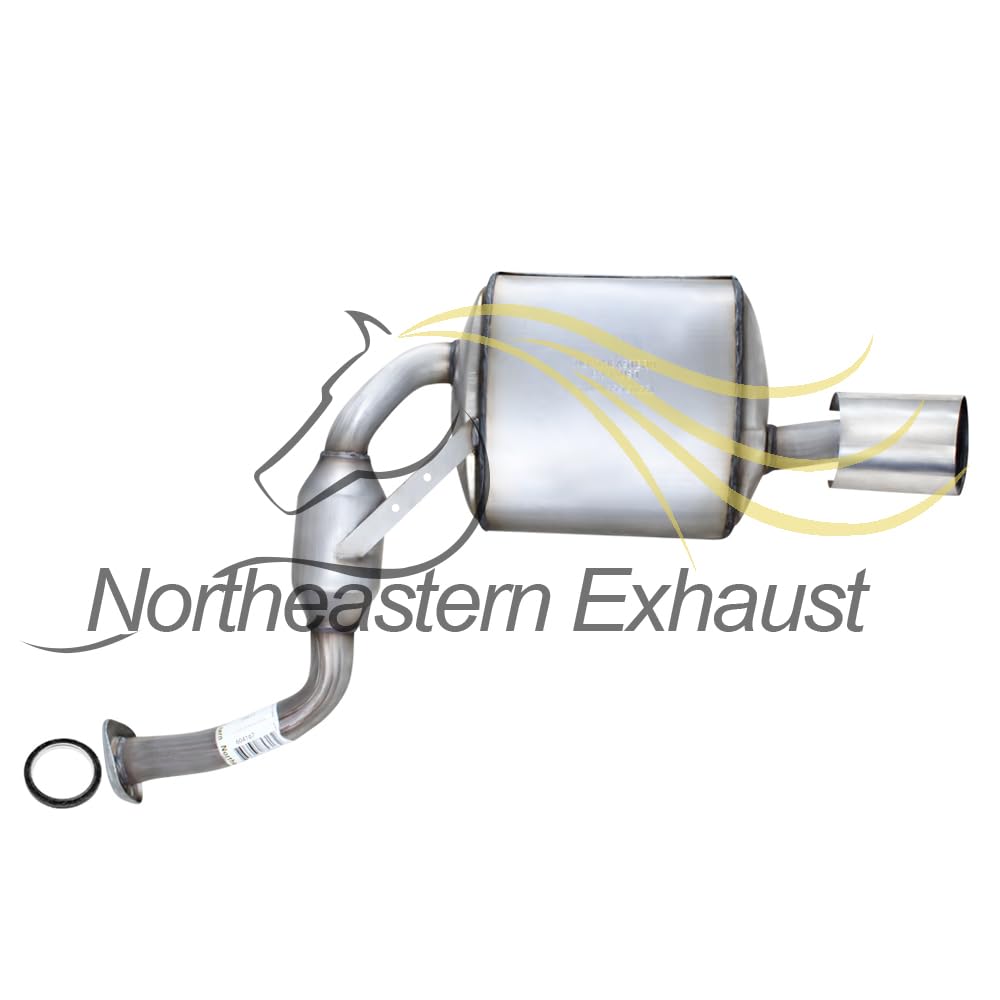 Northeastern Exhaust | Stainless Steel Exhaust Resonator and Muffler Exhaust System Kit Compatible for Nissan Maxima 2009-2014 & 2016-2019 3.5L | Free Gasket and Clamp Included