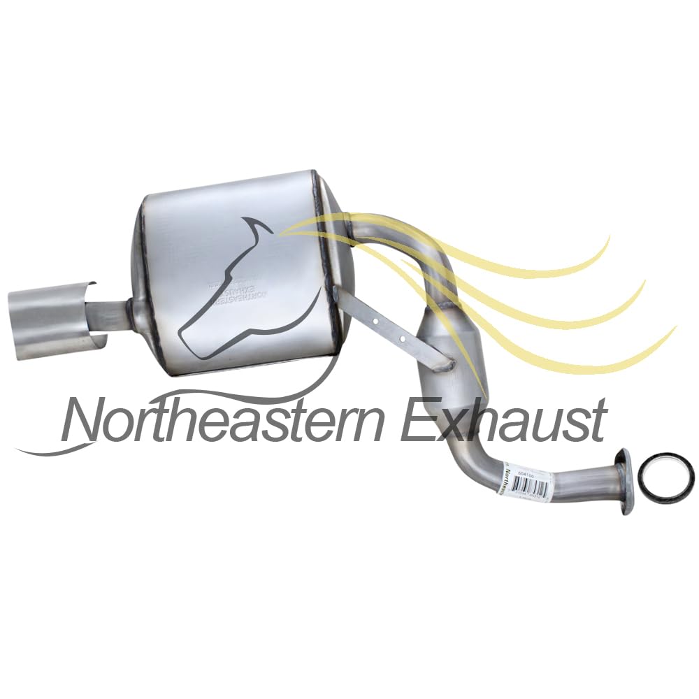 Northeastern Exhaust | Stainless Steel Exhaust Resonator and Muffler Exhaust System Kit Compatible for Nissan Maxima 2009-2014 & 2016-2019 3.5L | Free Gasket and Clamp Included